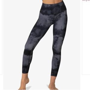 Women's Tie-Dye Leggings - Black and Gray